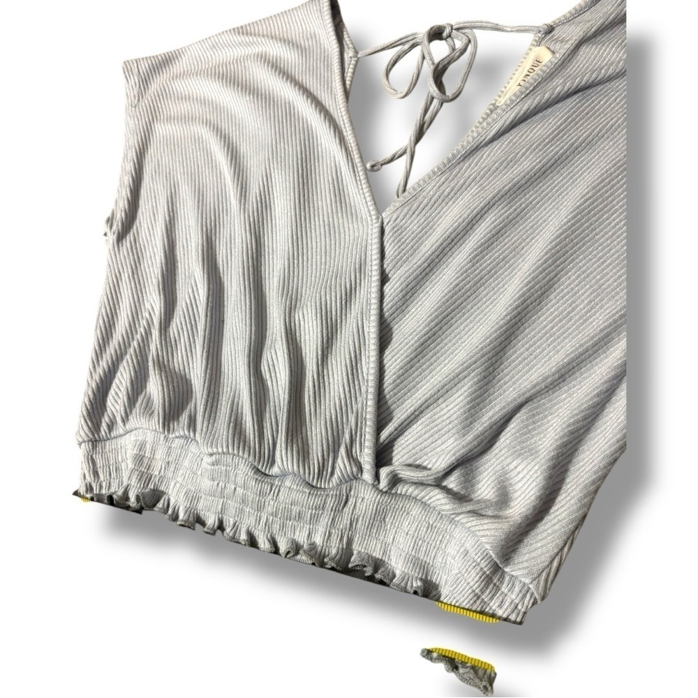 Women's White V-Neck Top - Picture 16 of 16
